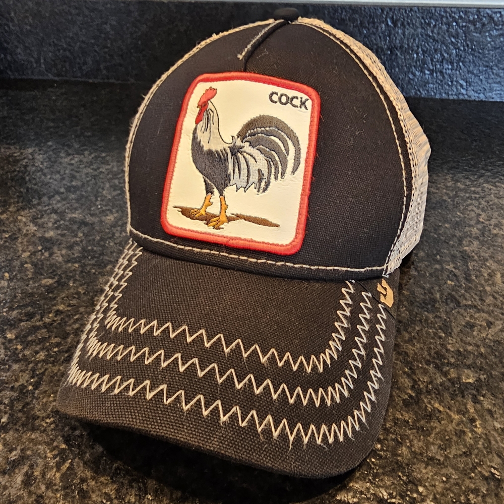 Goorin Bros. Trucker Hat with Rooster Patch